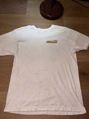 Vintage Feuling Bonneville Racing Team Graphic T-Shirt White Large
